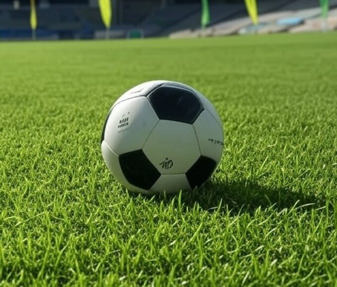 Campo de futebol em estádio de Brasília preparado para clássico entre Brasiliense e Gama no Candangão BRB 2026.