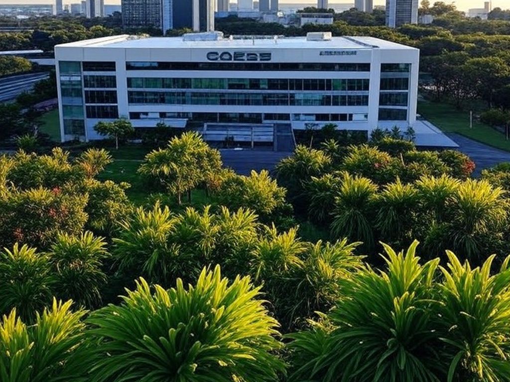Edifício da Caesb em Brasília sob céu nublado, representando incertezas em resultados de concurso público.
