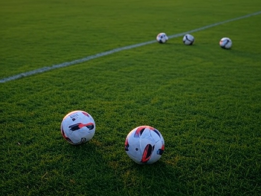 Campo de futebol em Brasília com bolas e rede, representando times do Distrito Federal na Copinha 2026.
