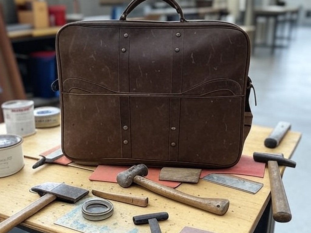 Carteiras escolares sendo reformadas em oficina de penitenciária no DF para ressocialização de reeducandos.