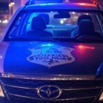 Viatura da Polícia Militar do DF em rua de Brasília durante prisão por tráfico de drogas após denúncias em redes sociais.