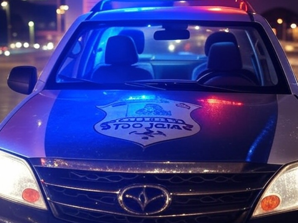 Viatura da Polícia Militar do DF em rua de Brasília durante prisão por tráfico de drogas após denúncias em redes sociais.