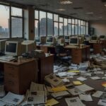 Tela de computador com alerta de falta de dados factuais e risco de fake news em redação brasileira.