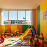 Berçário do Buriti reinaugurado com melhorias pelo GDF em Brasília, mostrando ambiente infantil moderno e reformado.