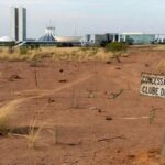 Terreno em Brasília concedido pelo GDF ao Clube da Advocacia da OAB-DF, vista ampla com arquitetura local.