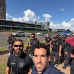 Servidores da saúde e policiais penais do GDF protestam em Brasília por reajustes