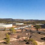 Reservatórios de água inaugurados em Sobradinho, com obras de saneamento no Distrito Federal, Brasil.