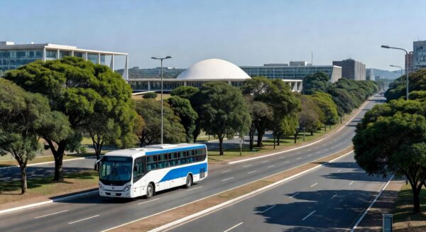 Ônibus escolar elétrico em testes no Distrito Federal