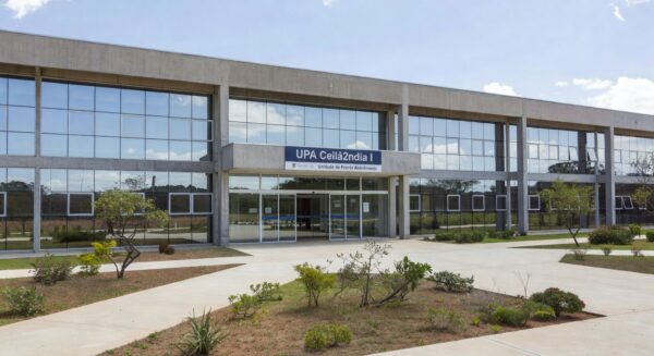 Fachada da UPA de Ceilândia I durante visita de manutenção da certificação ONA