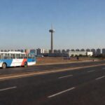 Ônibus do transporte público em Brasília no feriado de Corpus Christi