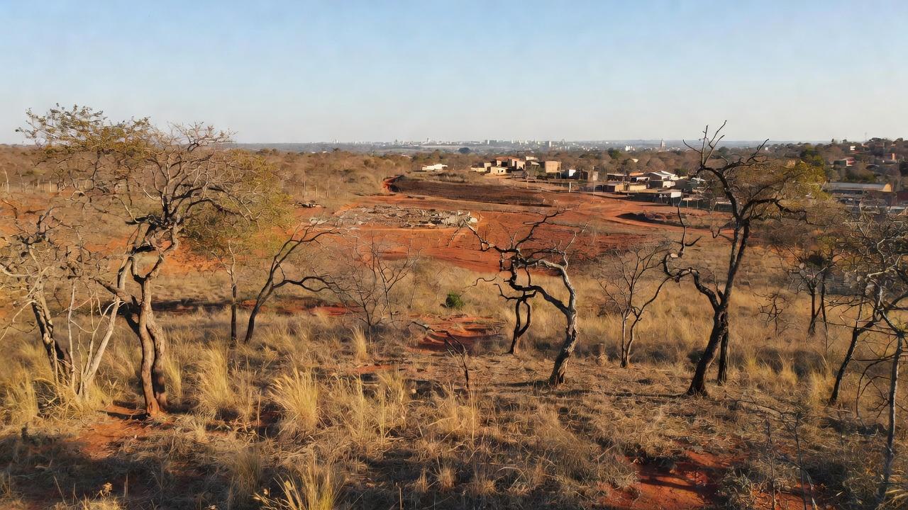 Área de cerrado no DF representando o Parque Lobo-Guará