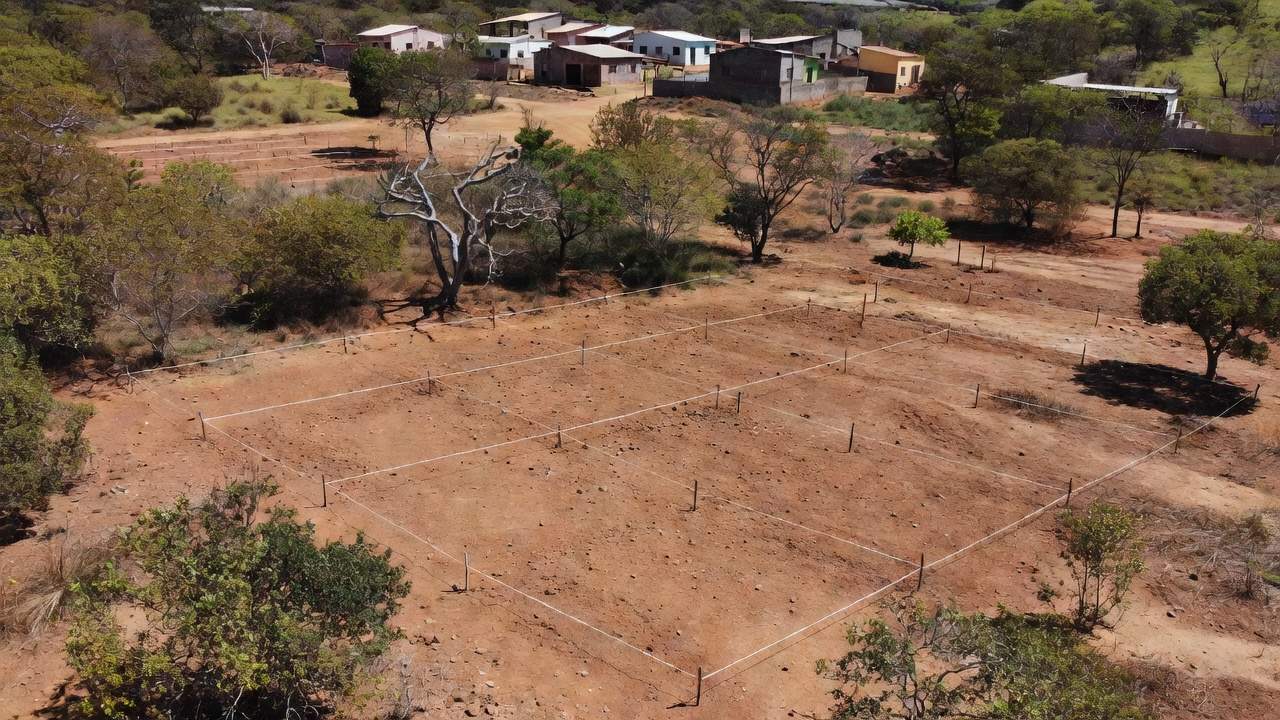 Lotes residenciais demarcados em Ceilândia, Distrito Federal
