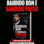 Policial penal João Renato lança livro Bandido Bom é Bandido Preso