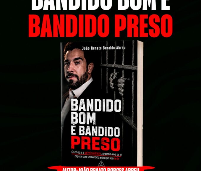Policial penal João Renato lança livro Bandido Bom é Bandido Preso