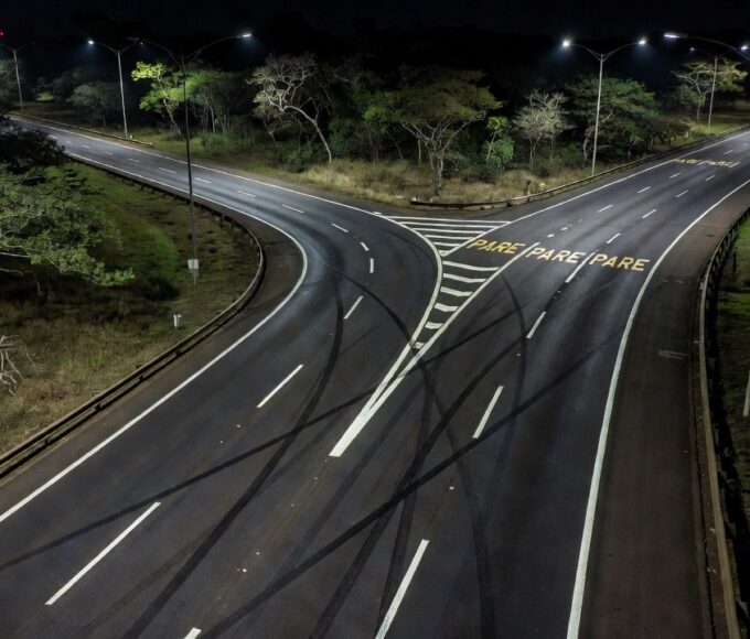 Rodovia EPTG no Guará após acidente fatal
