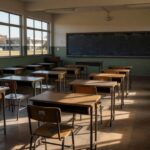 Prédio de coordenação regional de ensino em Brasília sobre lei de aposentadoria