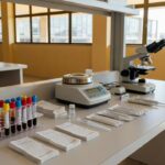 Laboratório com amostras para Teste do Pezinho no DF