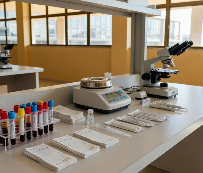 Laboratório com amostras para Teste do Pezinho no DF