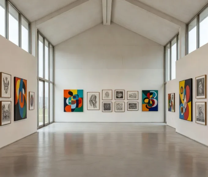 Exposição de obras de artistas em situação de rua no TJDFT em Brasília