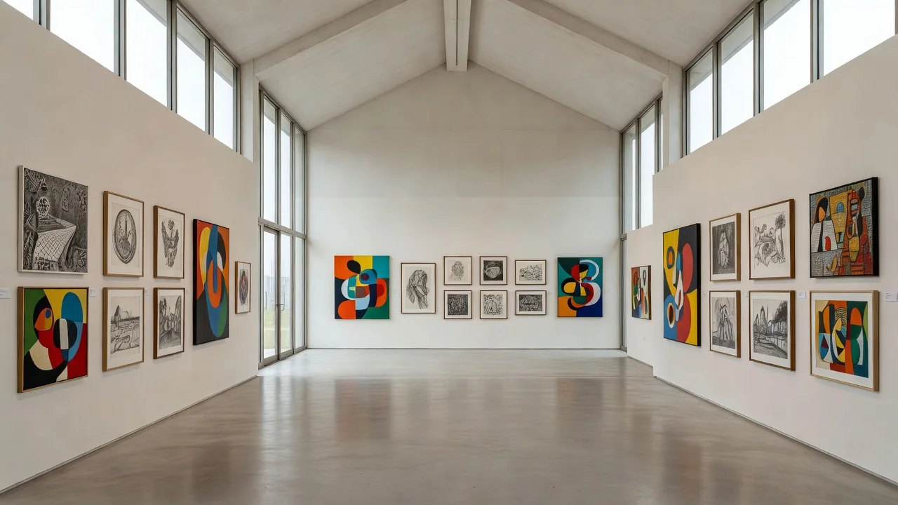 Exposição de obras de artistas em situação de rua no TJDFT em Brasília