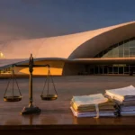 Câmara Legislativa do DF em Brasília durante crise da justiça
