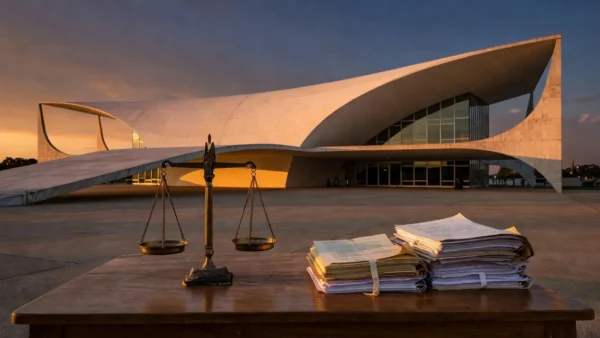 Câmara Legislativa do DF em Brasília durante crise da justiça