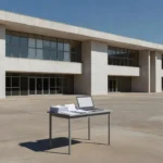 Fachada do Hospital de Base em Brasília com papéis simbolizando golpe de vagas falsas do IgesDF