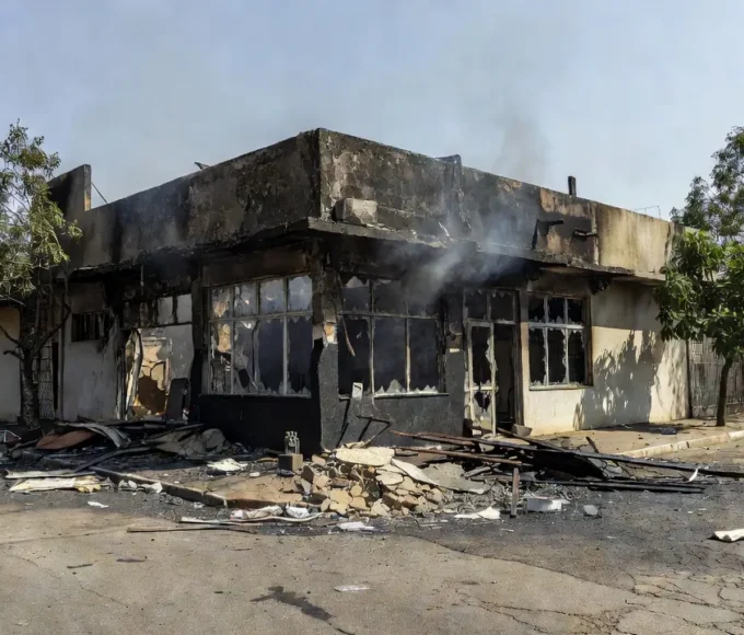 Comércio incendiado em Planaltina após ordem de incêndio