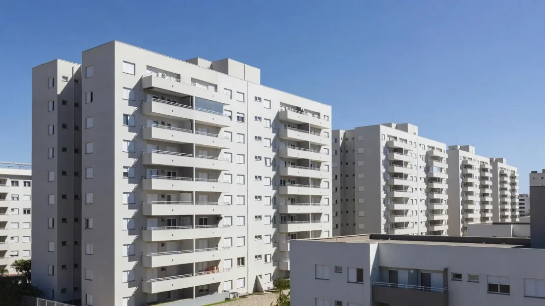 Edifícios residenciais em Brasília relacionados à inadimplência de aluguel no DF