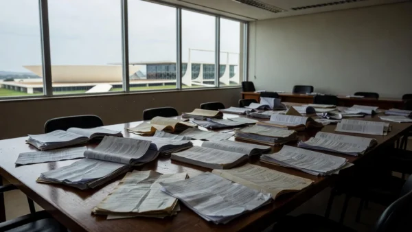 Documentos de planos de saúde em mesa de debates na CLDF no DF