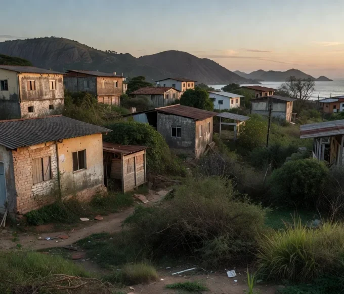 Conjunto habitacional em Nova Jerusalém, DF, com casas sem título de propriedade