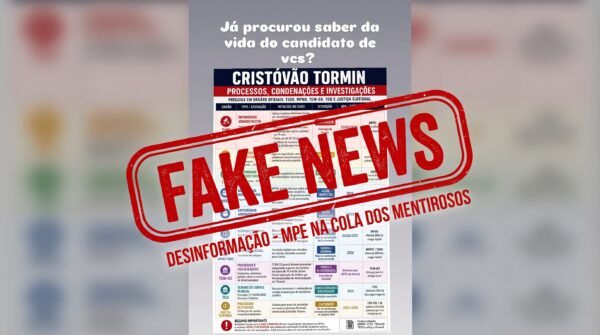 Ministério Público Eleitoral defende ação contra mentiras sobre Cristóvão Tormin em Goiás