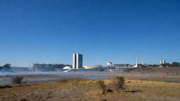 Foto: jornal de Brasília – Temômetros do Setor de Rádio e TV, na Asa Sul, chegaram a marcar 45°C nesta segunda