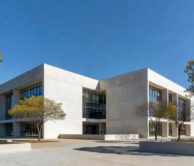 Tribunal de paz em Brasília, DF, ambiente solene e vazio