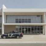 Fachada de estabelecimento fechado pela Polícia Civil na Asa Norte, Brasília