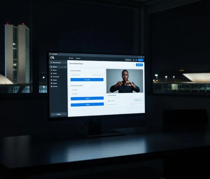 Interface de atendimento online em Libras 24h para saúde, segurança e Defensoria no DF