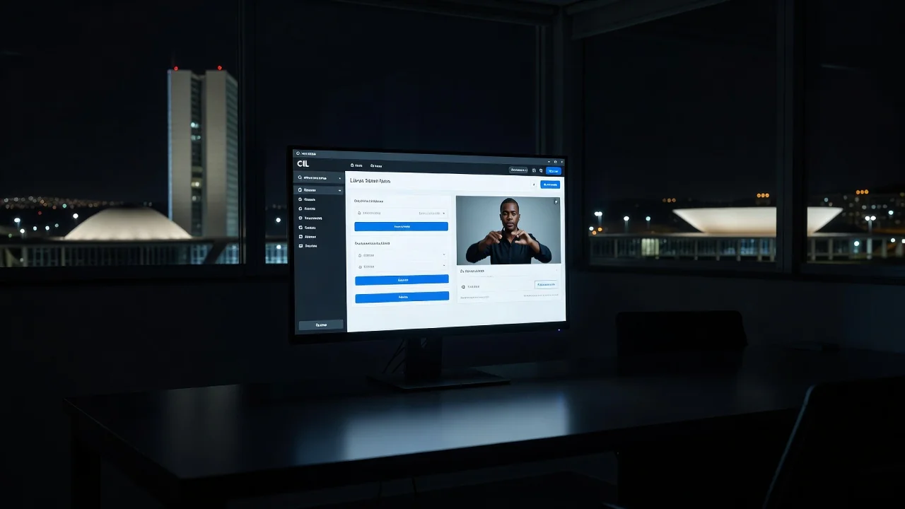 Interface de atendimento online em Libras 24h para saúde, segurança e Defensoria no DF