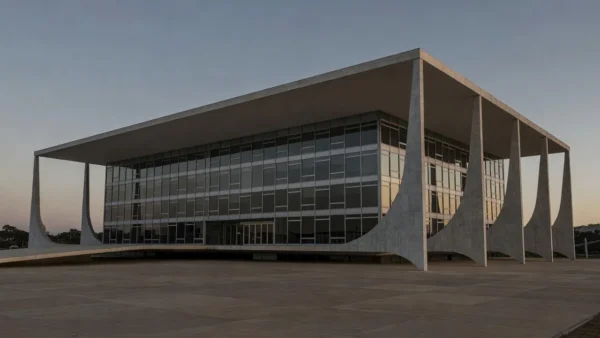 Fachada do TSE em Brasília, corte fotojornalístico sobre inelegibilidade e condenações da Caixa de Pandora.